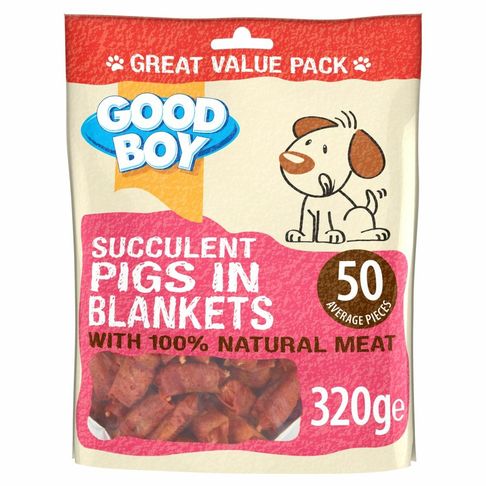 Good Boy Pawsley &amp; Co Succulent Pigs In Blankets Dog Treats