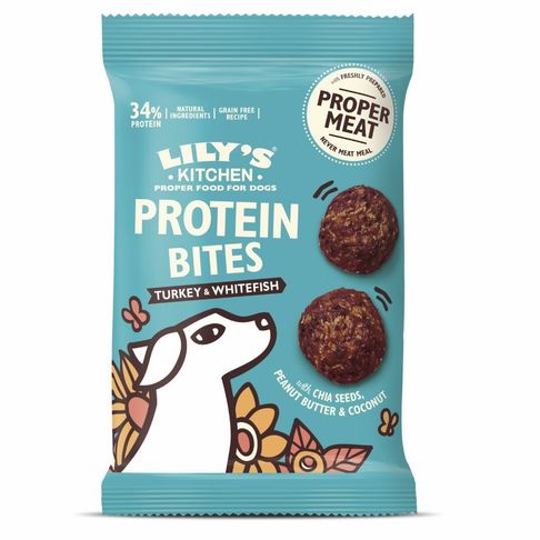 Lily's Kitchen Dog Turkey &amp; White Fish Bites 40g