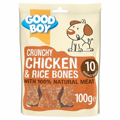 Good Boy Waggles &amp; Co Crunchy Chicken &amp; Rice Bones