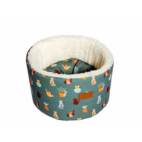 FatFace Mischievous Cats Cat Cosy Bed