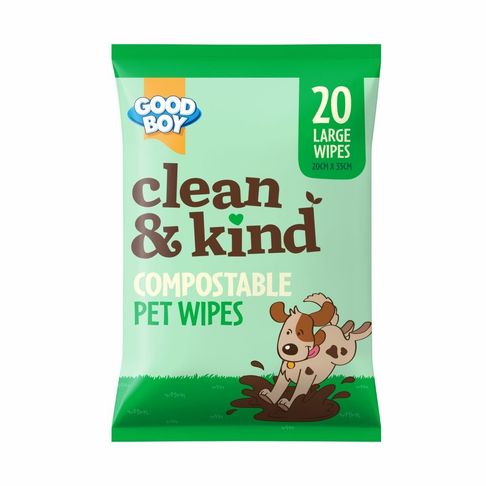 Good Boy Clean &amp; Kind Compostable Pet Wipes