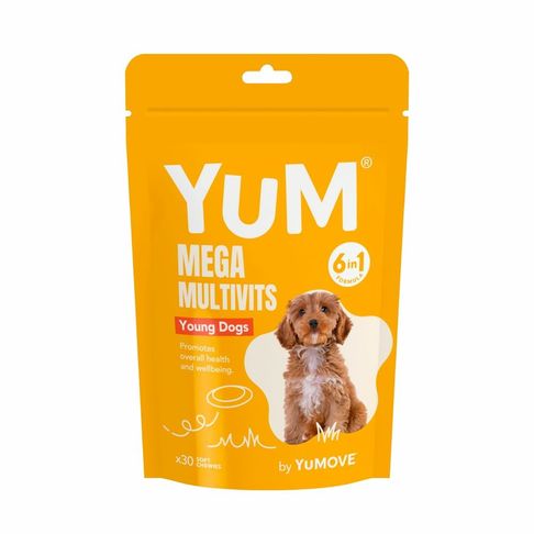 YuMove Mega Multivits 6in1 Young Dog Pack of 30
