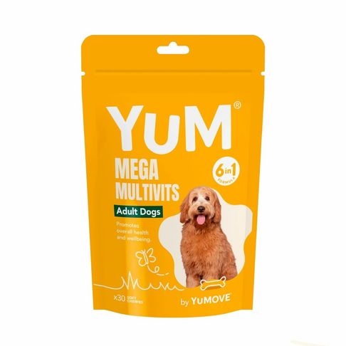YuMove Mega Multivits 6in1 Adult Dogs Pack of 30
