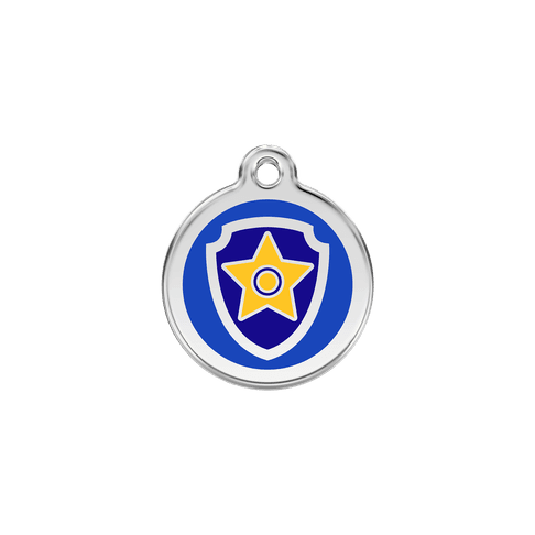 Red Dingo Stainless Steel Engraved Dog Tag Nickelodeon Paw Patrol Chase Navy SML