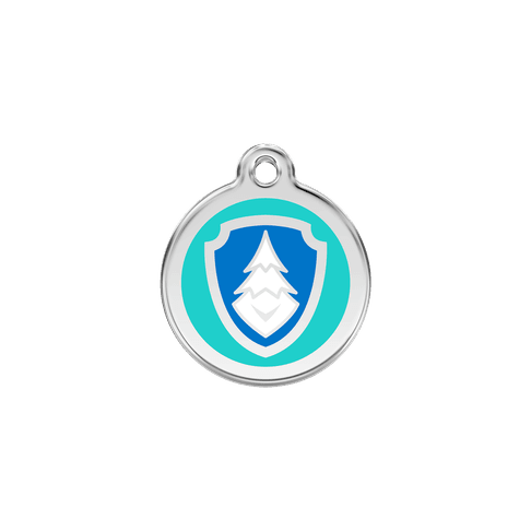 Red Dingo Stainless Steel Engraved Dog Tag Nickelodeon Paw Patrol Everest Aqua SML