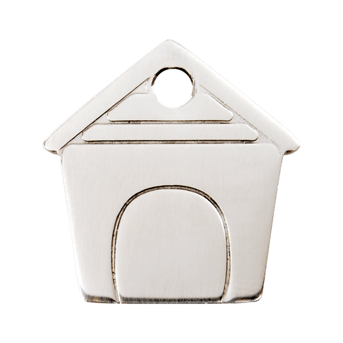 Red Dingo Stainless Steel Engraved Dog Tag Dog House