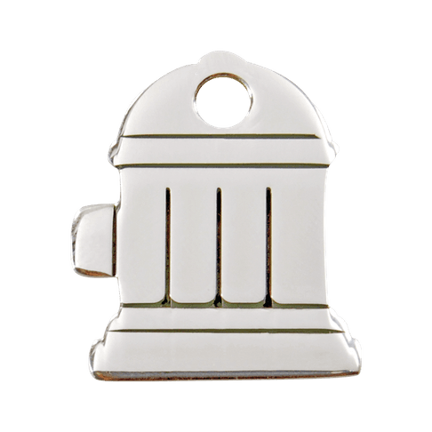 Red Dingo Stainless Steel Engraved Dog Tag Fire Hydrant