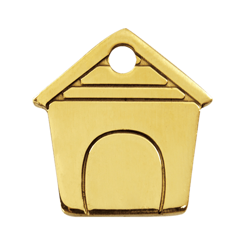 Red Dingo Engraved Brass Dog Tag Dog House