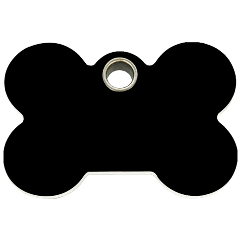 Red Dingo Plastic Engraved Dog Tag Bone