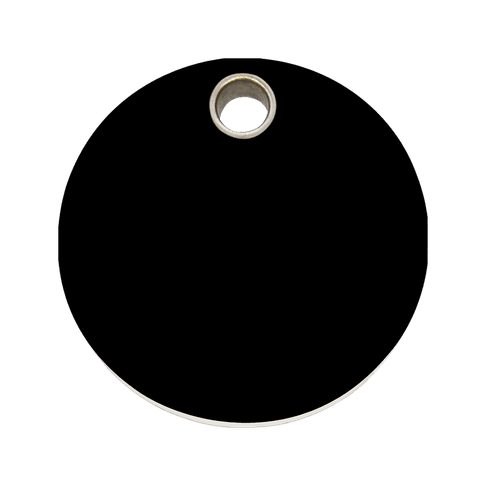 Red Dingo Plastic Engraved Dog Tag Circle