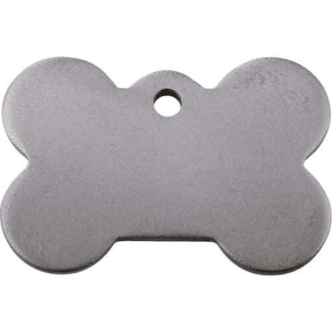 Red Dingo Titanium Engraved Dog Tag Bone