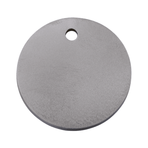 Red Dingo Titanium Engraved Dog Tag Circle