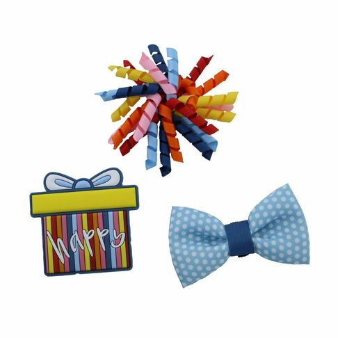 Ancol Pawty Time Stripe Accessories Collar Set