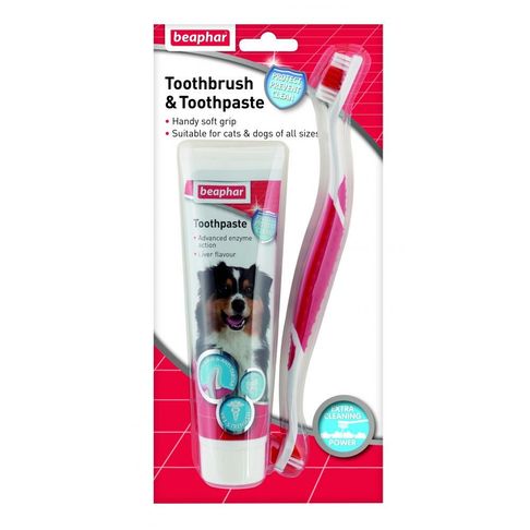 Beaphar Toothbrush &amp; Toothpaste Pack