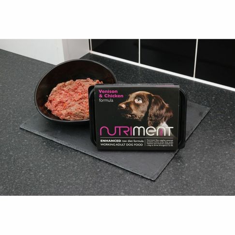 Nutriment Venison &amp; Chicken Formula Raw Working Dog Food 500g