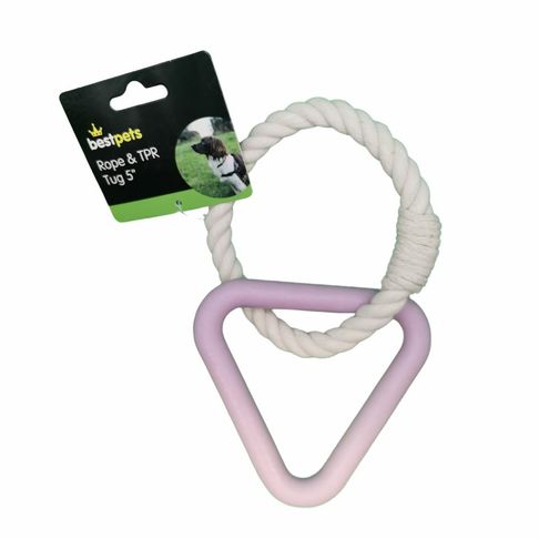 Bestpets Rope &amp; TPR Tug 5"