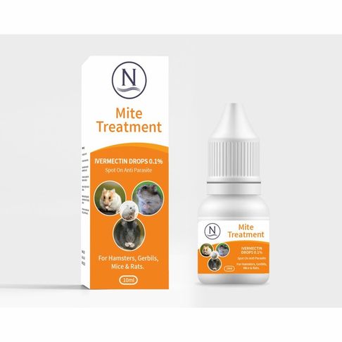Ivermectin Mite Treatment Anti-Parasite Spot-On - Hamster &amp; Gerbils