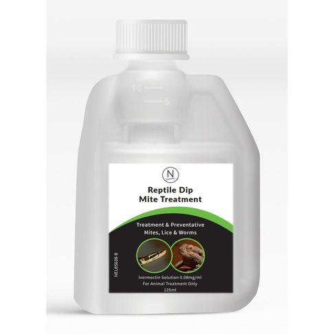 Naqua Ivermectin - Mite Treatment Anti-Parasite Reptile Dip 125ml