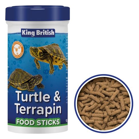 King British Turtle &amp; Terrapin Food Sticks 90g