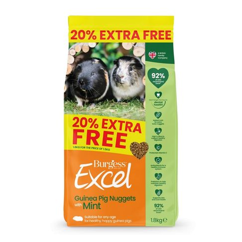 Burgess Excel Guinea Pig Nuggets with Mint 1.8kg