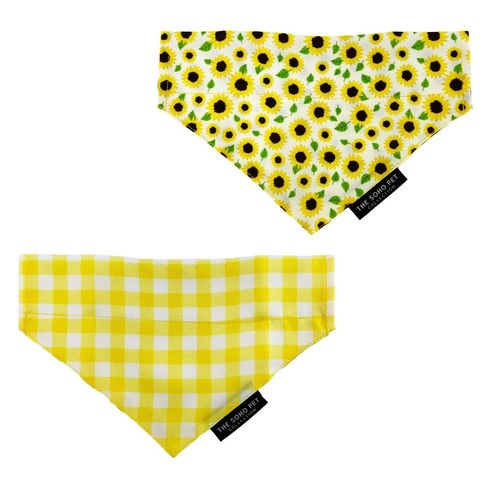 Ancol Bandana Soho Sunflower/Yellow Check