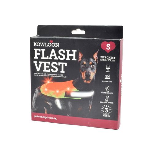 Kowloon Flashing Vest Yellow or Orange Small