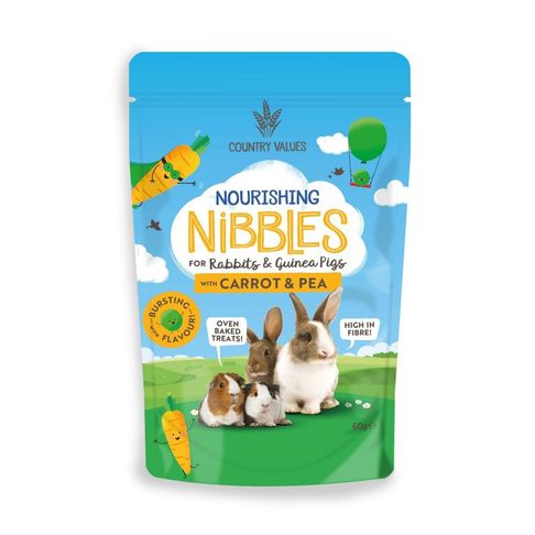 Country Values Nourishing Nibbles Carrot &amp; Pea Treats 60g