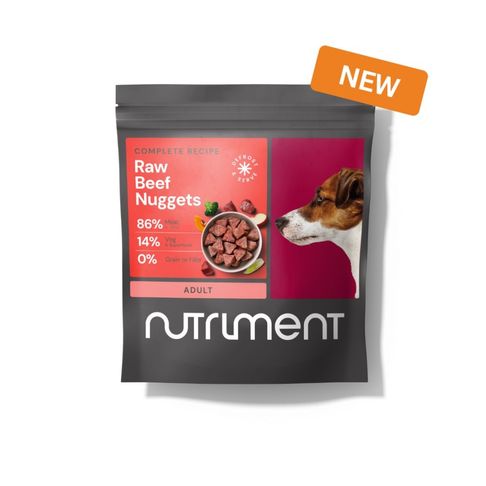 Nutriment Raw Beef Nuggets For Dogs 1kg