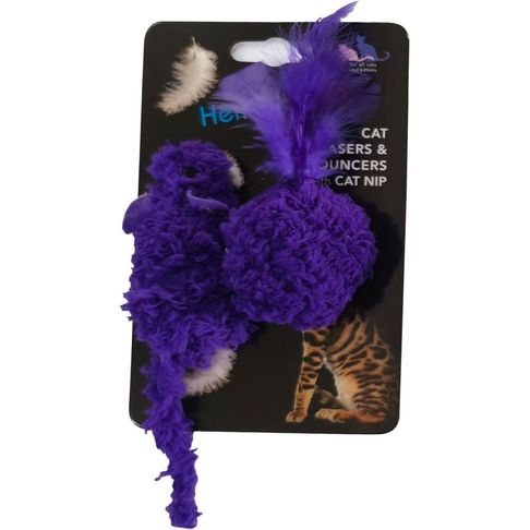 Hem &amp; Boo Mouse &amp; Ball Cat Toy