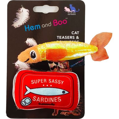 Hem &amp; Boo Sardine &amp; Tin Cat Toy