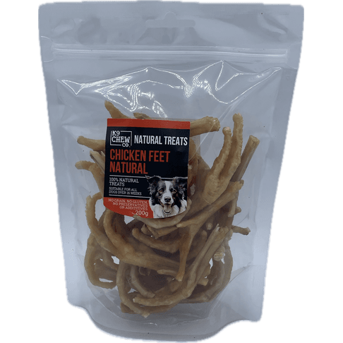 K9 Chew Co Chicken Feet Natural 200g