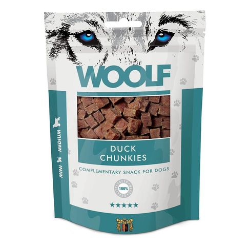 Woolf Duck Chunkies Dog Treats 100g