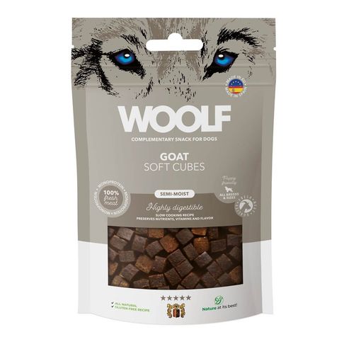 Woolf Soft Cubes Goat Dog Treats 100g