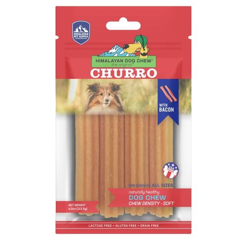 Himalayan Churro Bacon Dog Treats 4 Pack