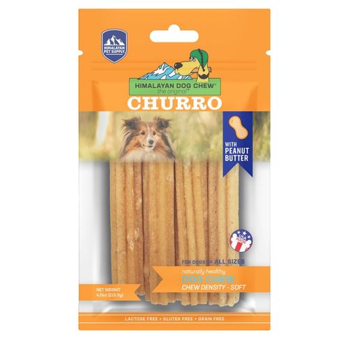 Himalayan Churro Peanut Butter Dog Treats 4 Pack