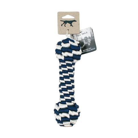 Tall Tails Braid Bone Navy Dog Toy