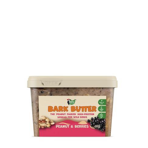 Happy Bird Bark Butter Peanut &amp; Berries For Wild Birds 500g