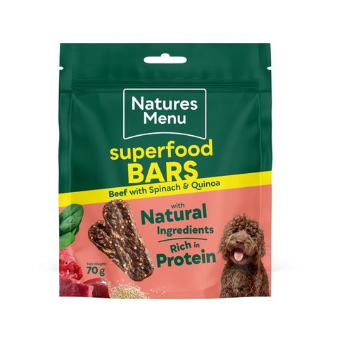 Natures Menu Superfood Bars Beef For Dogs 70g