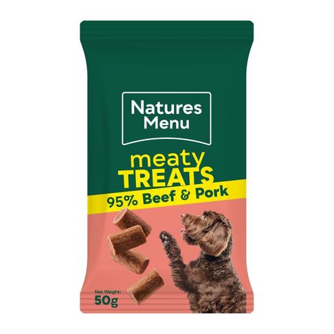 Natures Menu Meaty Treats Beef &amp; Pork For Dogs
