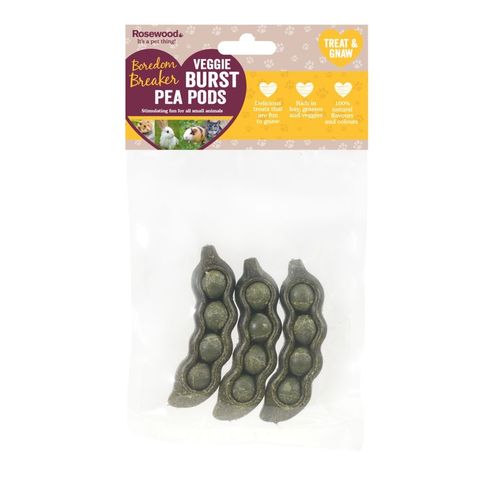 Rosewood Veggie Burst Nibble Pea Pods 3 Pack