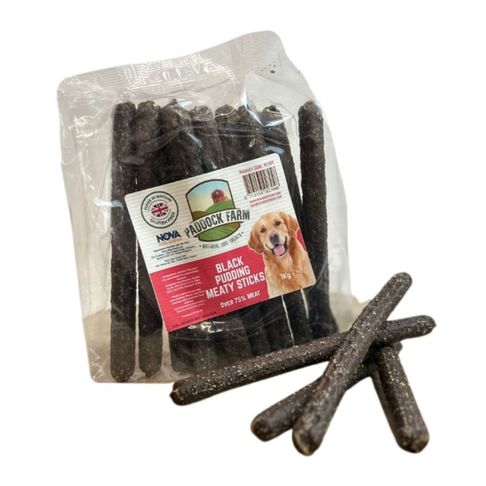 Paddock Farm Black Pudding Meaty Sticks For Dogs 1kg