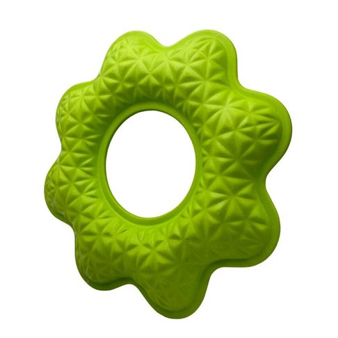 Aqua Dog Flower Ring Green