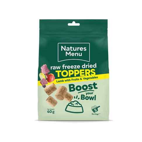 Natures Menu Raw Freeze Dried Toppers Lamb