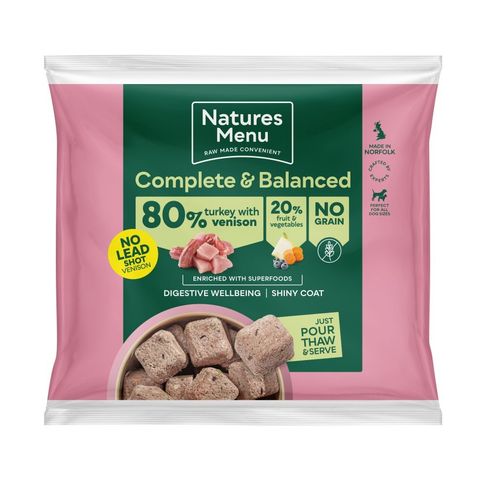 Natures Menu Complete &amp; Balanced 80/20 Turkey &amp; Venison Nuggets