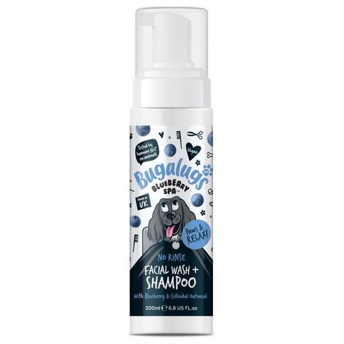 Bugalugs Blueberry Spa Non Rinse Wash Dog