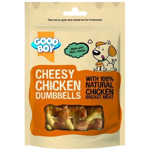 Good Boy Cheesy Chicken Dumbbells