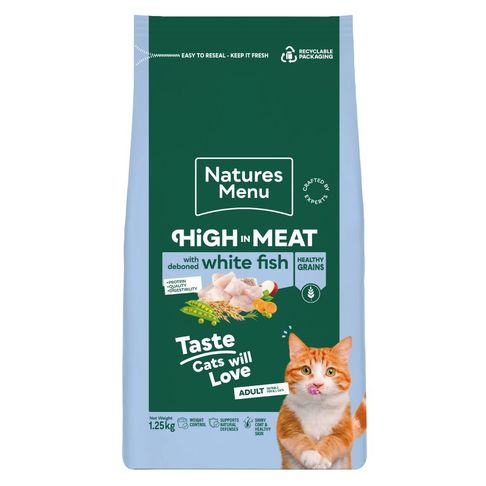 Natures Menu Adult Cat High in Meat with White Fish