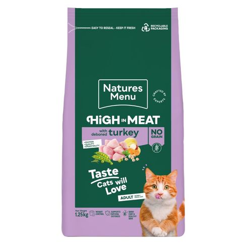 Natures Menu Adult Cat High in Meat with Turkey