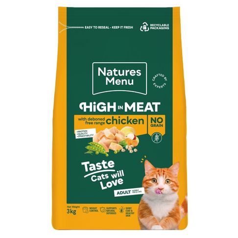 Natures Menu Adult Cat High in Meat with Chicken