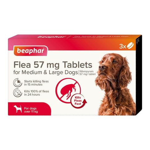 Beaphar Flea Tablets for Medium &amp; Large Dogs